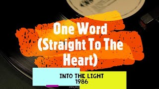 One Word (Straight To The Heart) - Chris de Burgh (Into The Light 1986)