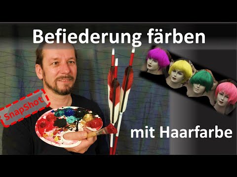 Pfeilbefiederung färben - mit Haarfarbe [SnapShot]