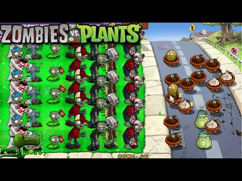 Zombies Vs Plants (ZvP) l Adventure Day Level 1-1 to 1-10 l Gameplay