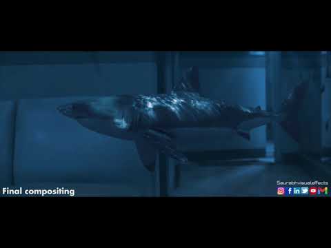 Vfx breakdown || shark roto and compositing
