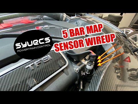 -- AUDI RS3 --  SYVECS S7 ECU 5 BAR MAP SENSOR WIRE UP (50+PSI) !!!!!