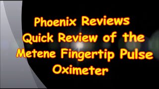 Metene Fingertip Pulse Oximeter