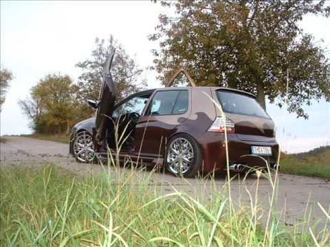 Golf 4 IV Umbau extrem: Lexani Felgen / LSD Lambo Doors (Flügeltüren) breit, clean, tief, laut!