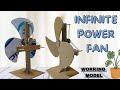 Easily Make A Lifetime Free Energy FAN At Home From Cardboard And Rubber Bands Diy GokusCraftKada