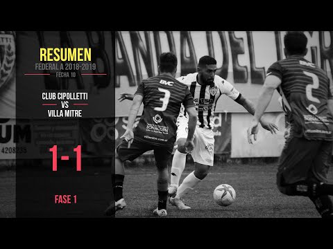 Federal A 2018-2019: Cipolletti 1 - 1 Villa Mitre (Resumen)