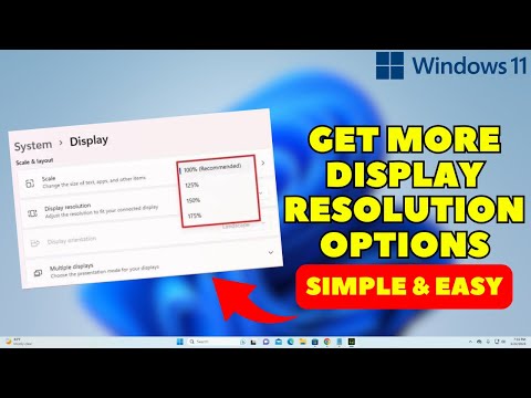 How to Get More Display Resolution Options Windows 11 (100% Working)