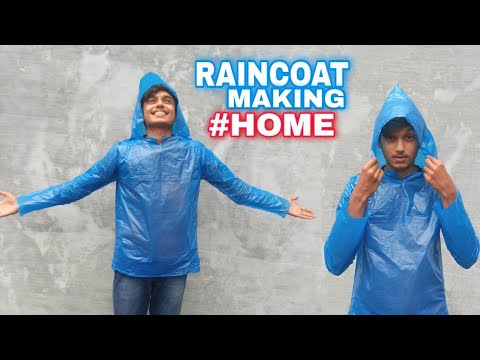 Unisex Plastic Raincoat, Size: Medium