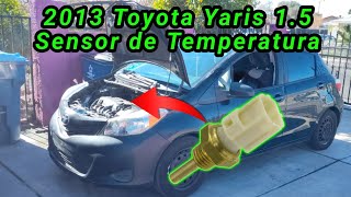 2013 Toyota Yaris 1.5 Cómo cambiar el sensor de temperatura ( coolant temperature sensor )