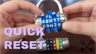 How To Reset 5 Digit Lock Five Number Combo Tutorial - Lock Reset Series