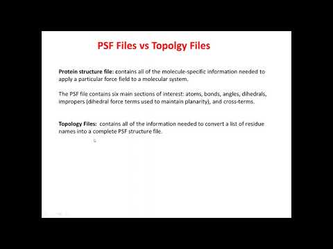 The difference between PSF and Topology files.