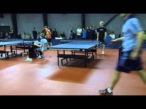 150117 VM Ping Pong Kval, Frederik Lund Kjeldsen - Istvan Moldovan