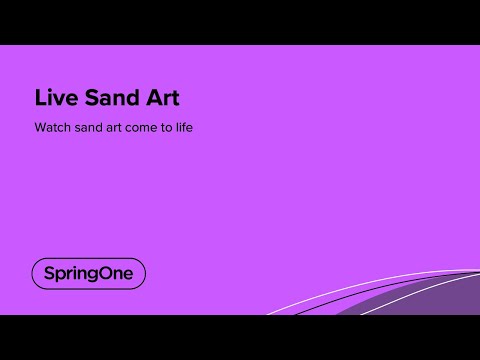 Live Sand Art at SpringOne 2021