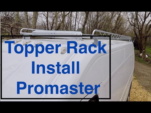 Topper Roof Rack Install on 2017nPromaster 159