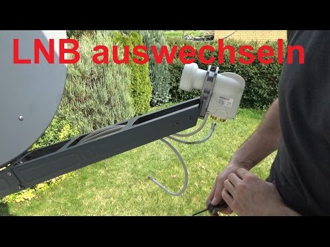 Replace Twin LNB with Quad LNB Connect DVB S satellite system Satellite dish