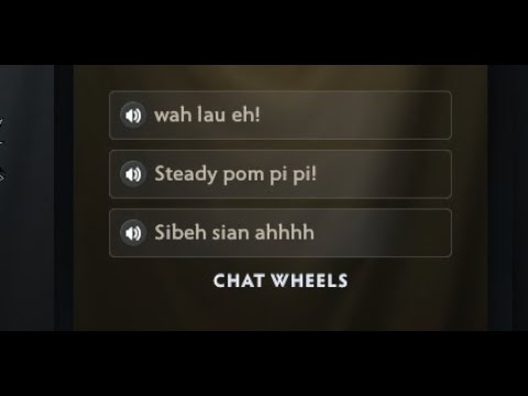 Dota 2 Team SMG chat wheel  walau eh steady bompipi