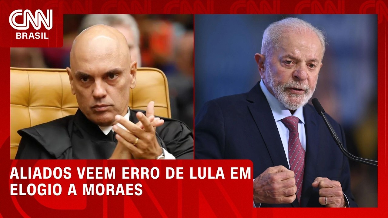 Aliados governistas veem erro de Lula em elogio a Alexandre de Moraes | CNN PRIME TIME