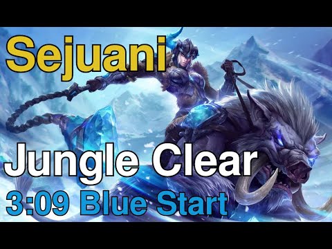 Sejuani Jungle Clear | 3:09 Blue Start (1 Smite World Record)