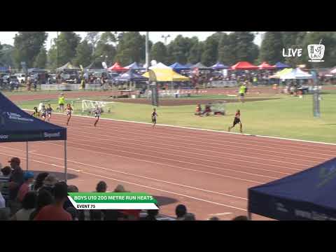 Boys U10 200m Heat 3 - 2019 State Track and Field Championships // LAVicTV
