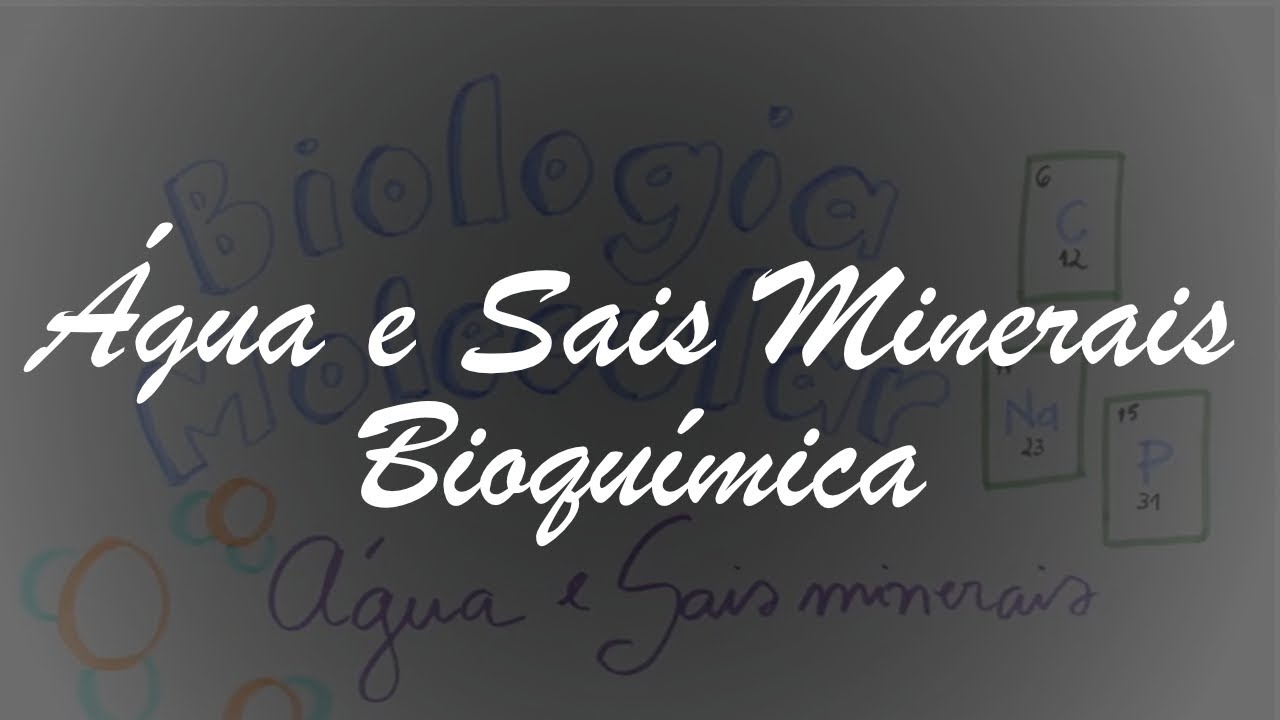 Bioquímica: Água e Sais Minerais - Biologia - ENEM