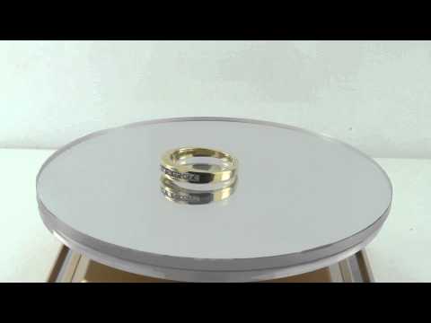 Estate 0.33CT 10K Yellow Gold Round Diamond Engagement Ring Certified