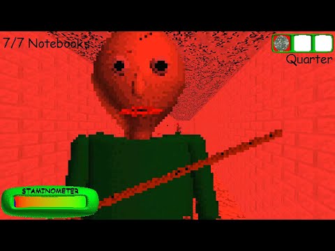 Baldi's Basics Classic Remastered First Gameplay No Commentary + ERROR