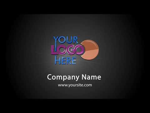 3D Lines Logo reveal Ribbon intro Dark Green v6