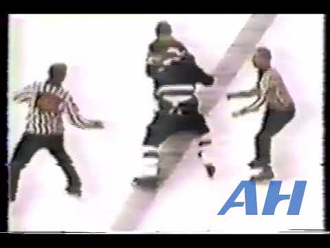 NHL Nov. 9, 1974 Dennis Hextall,MIN v Bob Neely,TOR (HL) Toronto Maple Leafs Minnesota North Stars