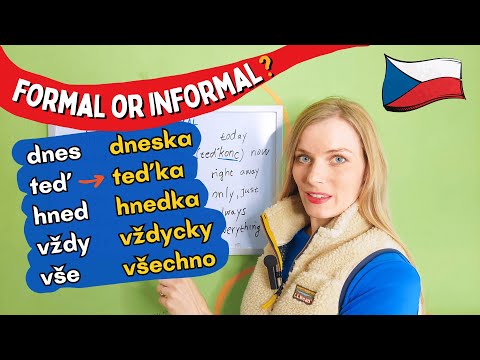 💬 Which Czech Words Are Informal?