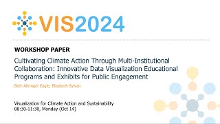 Cultivating Climate Action Through Multi-Institutional Collaboration: Innovative Data Visualization
