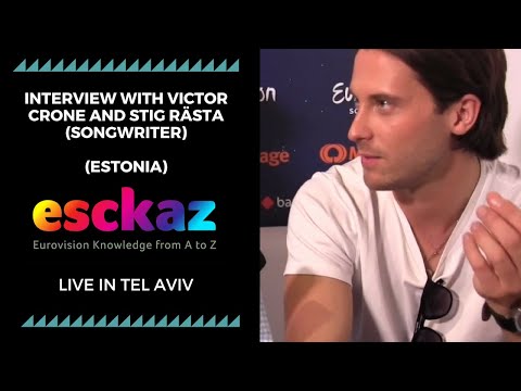 ESCKAZ in Tel Aviv: Interview with Victor Crone (Estonia) and Stig Rästa (Songwriter)