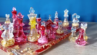 Can You Really Make a CHESSBOARD out of FLOWERS and EPOXY RESIN?