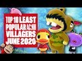 Top Ten Least Popular Villagers In Animal Crossing: New Horizons (June 2020) - WHICH DO YOU AVOID?