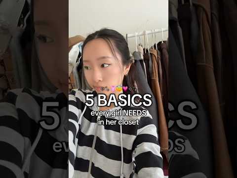 5 BASICS EVERY GIRL (or guy) SHOULD HAVE IN THEIR CLOSET! 😇💕 i’m back from nyc! #clothing #basics