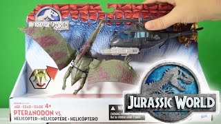 YouTube thumbnail: JURASSIC WORLD® | Pteranodon vs Helicopter | Unboxing & Review Hasbro®