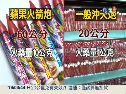 蘋果火箭威力強 直接貫穿厚紙版