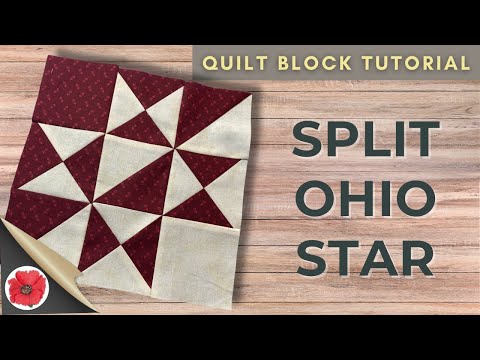 How to make the Split Ohio Star Quilt Block ◈ Quilt Block Tutorial