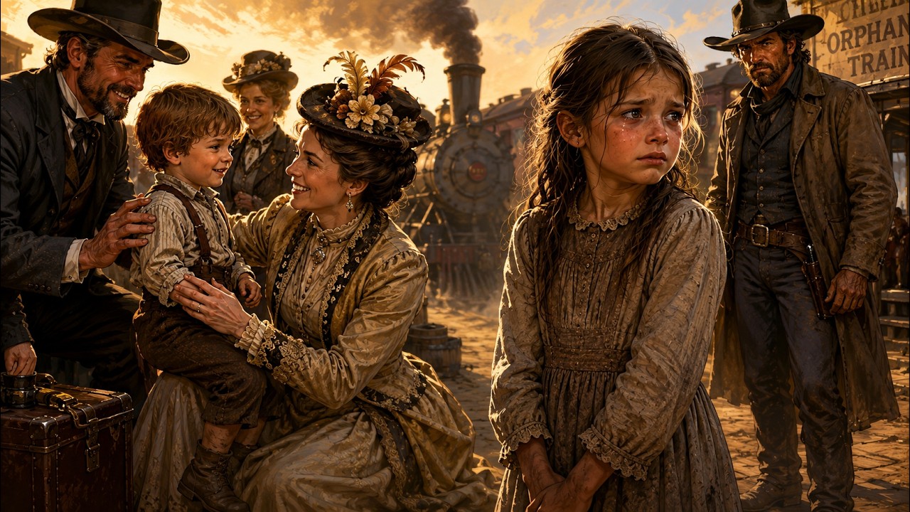Everyone Came for the Little Boy—Until One Cowboy Chose the Girl Nobody Wanted”