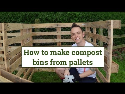 Kompostbehälter aus Paletten herstellen