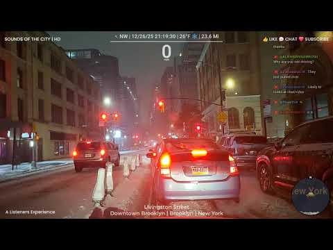Live | Snowstorm ❄️| Street Cam | TAXI UBER Driving the Streets of NYC 🚕