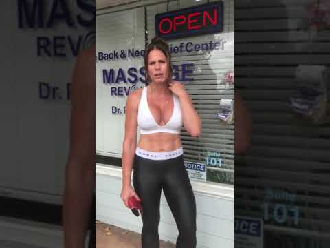 Professional actress, hard core trainer gets neck, back, shoulder, glut, AND joint relief, increased mobility, loves Massage Revolution! 