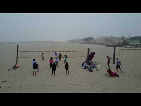 Beach volleyball at Oxnard beach