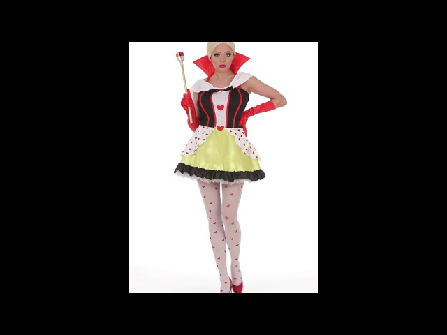 Vídeo relacionado con YCWSSB 5 piezas de accesorios para disfraz de reina, corazón rojo, juego de disfraz con corona de varilla, collar de corazón, pendientes para mujeres y niñas, para cosplay, vestido de fiesta