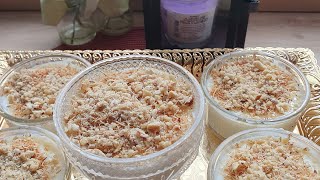 Konafa rez au lait طريقة رز بلبن بالكنافة والمكسرات