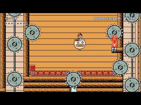Dangerous Sawmill by Michael★W - Super Mario Maker 2 - No Commentary 1bv 1bw