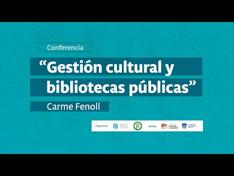 Conferencia de Carme Fenoll: “Gestión cultural y bibliotecas públicas”
