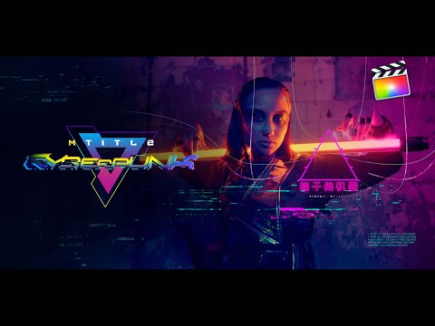 mTitle Cyberpunk FCPX Plugin - Pack Of Futuristic Openers and Effects for Final Cut Pro X
