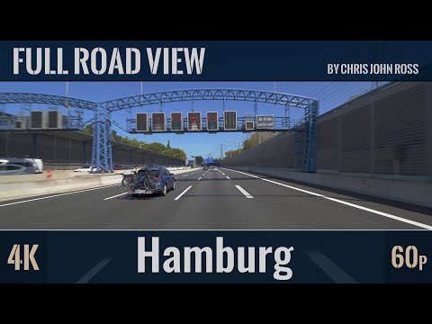 Hamburg, Germany: Eidelstedt, Schnelsen - Reemstückenkamp, Holsteiner Chaussee, A7 - 4K (2160p/60p)