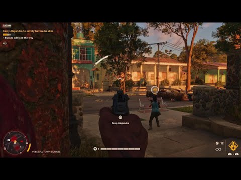 Far Cry 6:Carry Alejandro to safety before he dies.