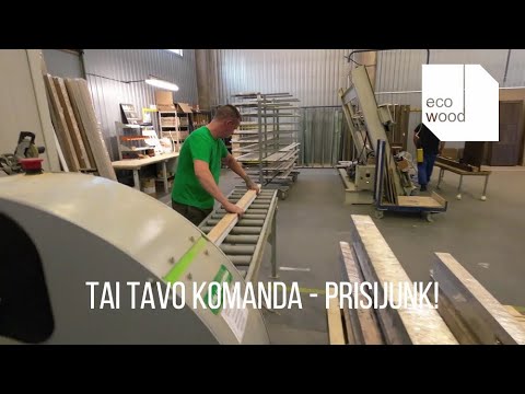 Ecowood  darbuotojai - ąžuolo meistrai su nuotaika!