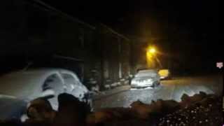 preview picture of video 'Snowy Road Around Settle, North Yorkshire - 13'